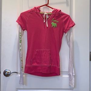 Pink Hooded Aeropostale Top